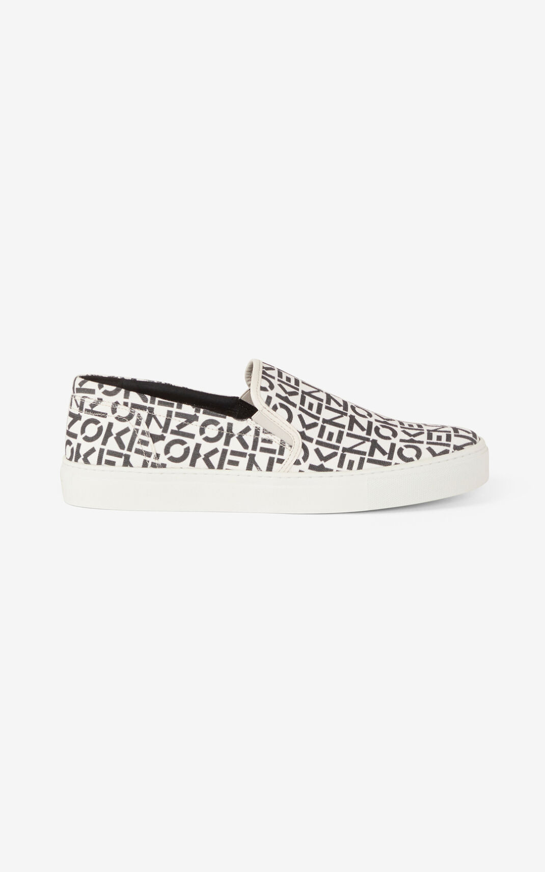 Kenzo K Skate Monogram laceless Sneakers Heren Grijs | 48517BZVX